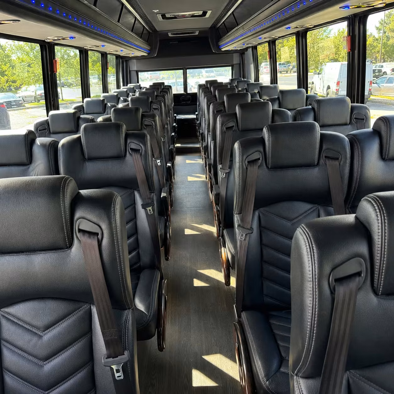 25 passenger minibus inside