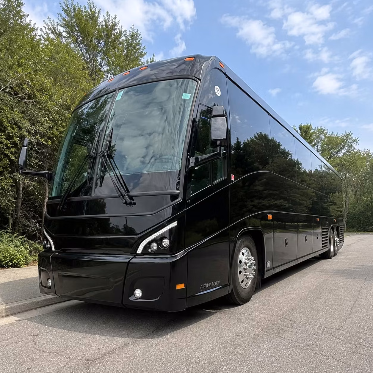 pflugerville charter bus rental exterior