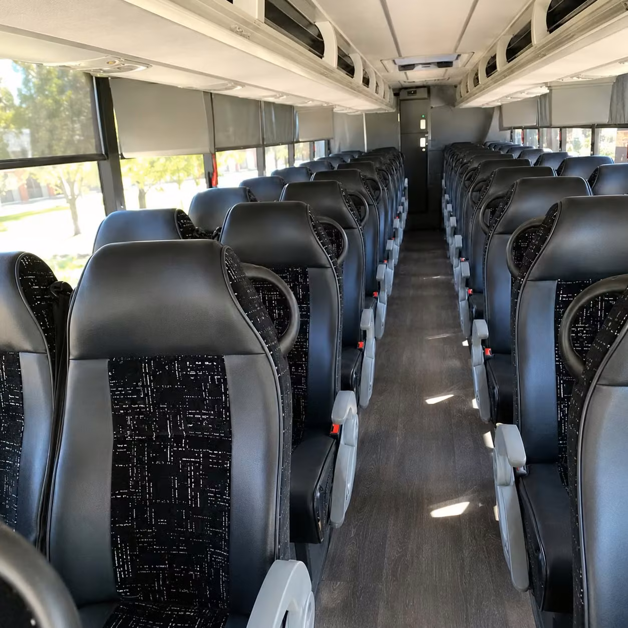 pflugerville charter bus rental interior