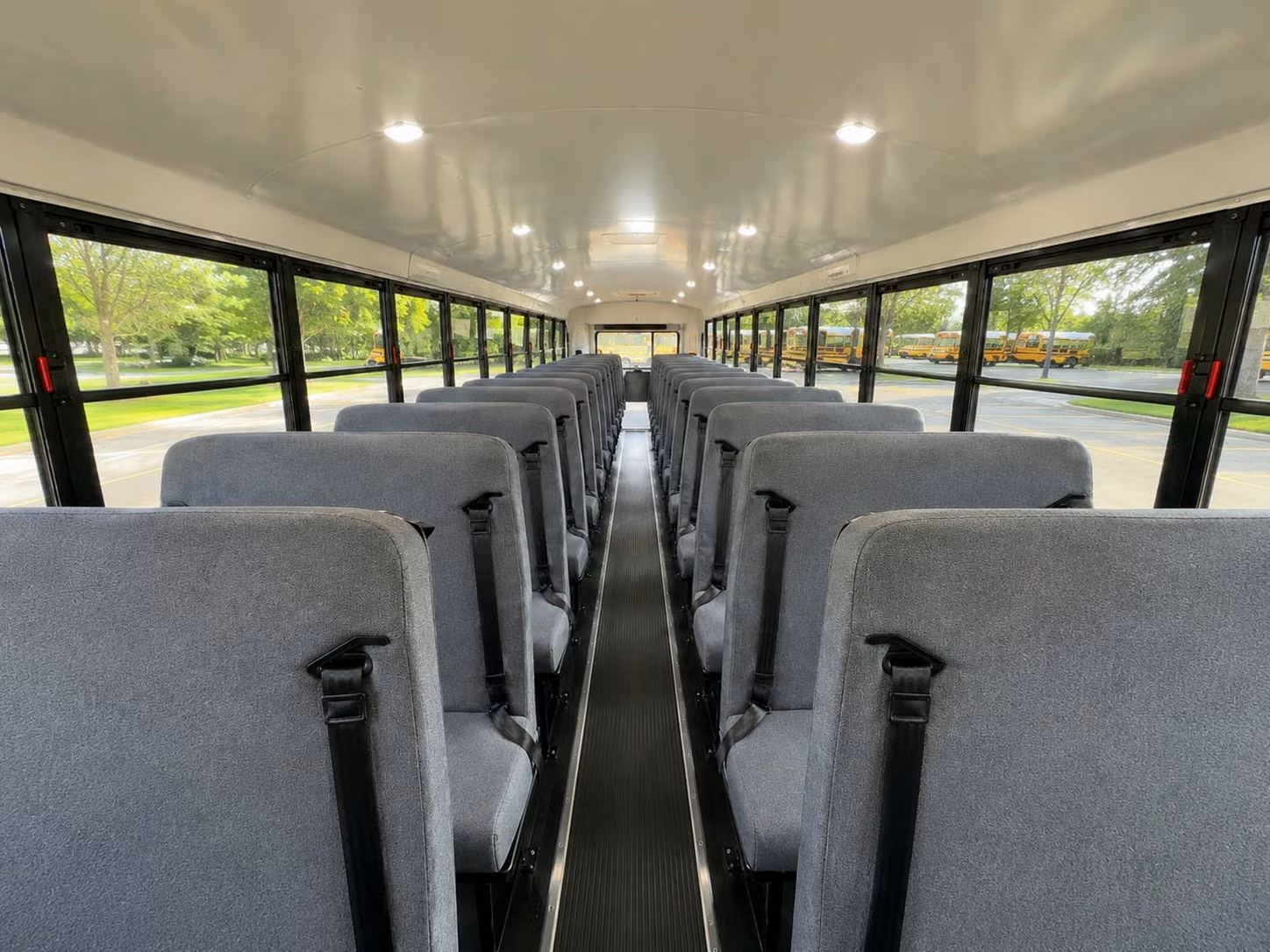 school bus inside