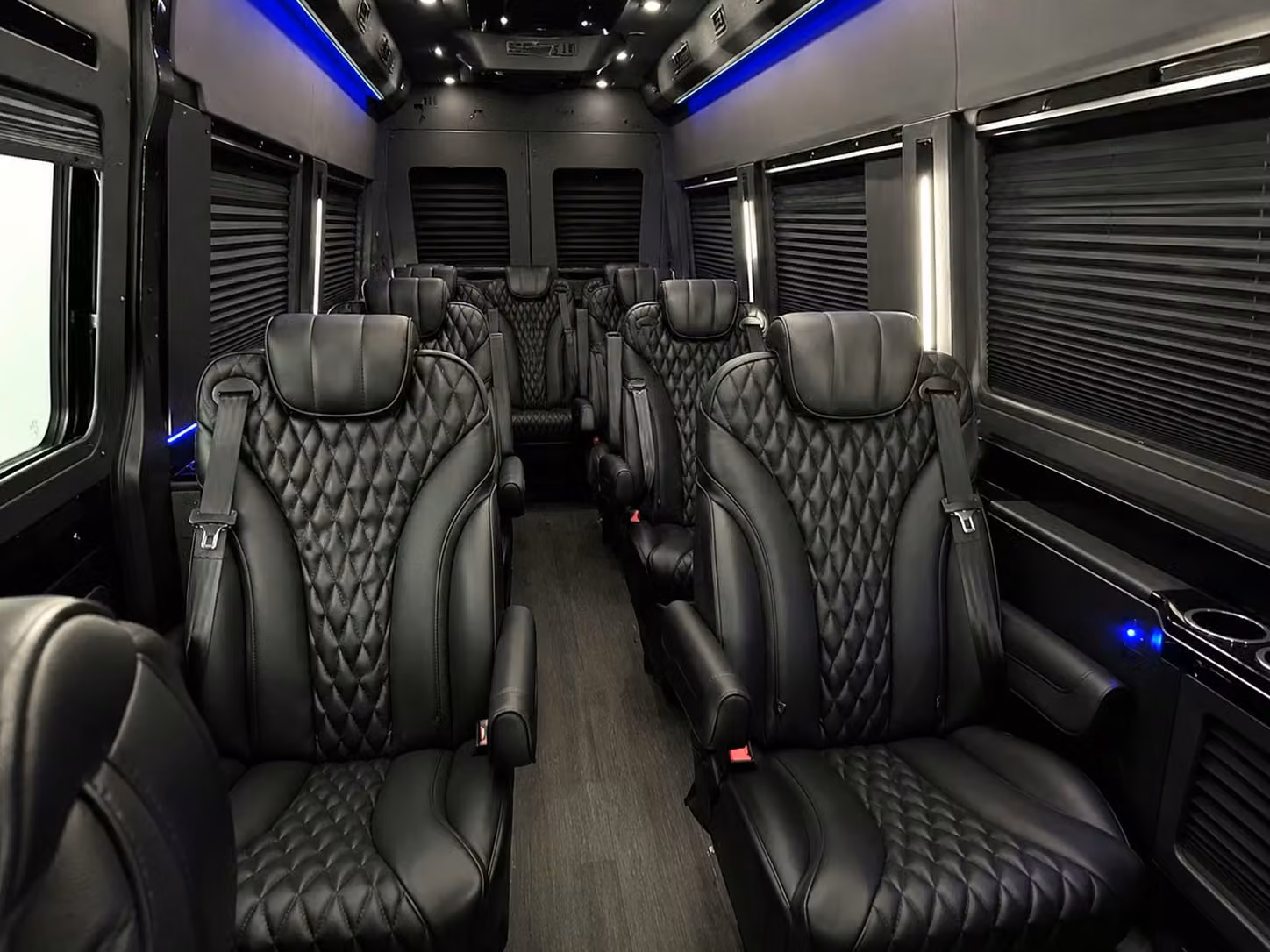 sprinter van with driver inside